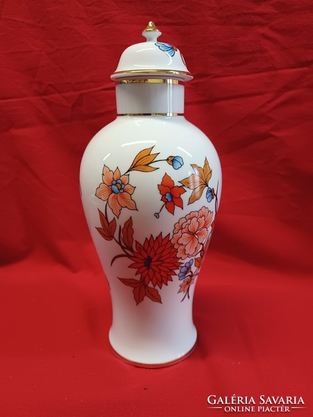 Hollóházi porcelain urn vase 25cm