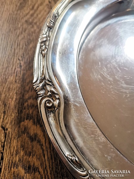 Old silver table serving bowl, 100+ years old