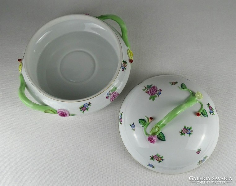 1Q501 large flawless Herend porcelain soup bowl with Eton pattern