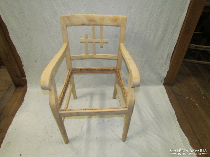 Antik Szecessziós karfás szék 4db (csiszolt)