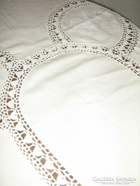 Dreamy Beautiful Crochet Lace Applique Applique Fruity Huge Butterwork Needle Tablecloth