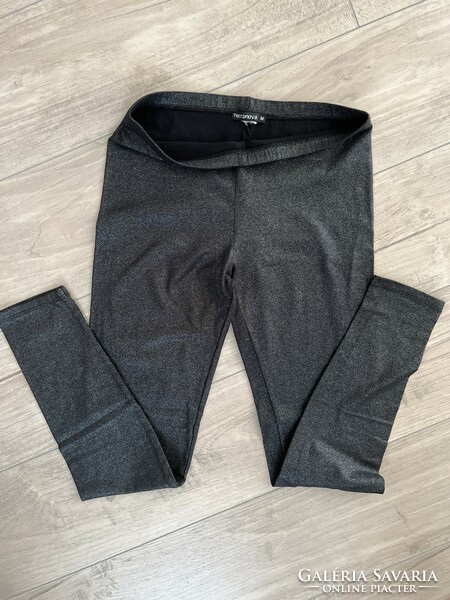 Terranova fekete- ezüst leggings M