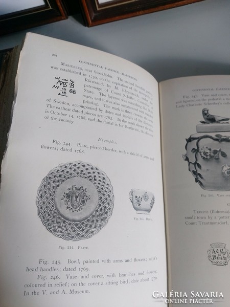 Rare 1926 English book on porcelain, earthenware, majolica