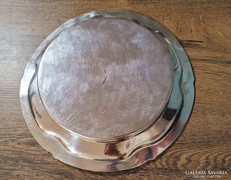 Old silver table serving bowl, 100+ years old