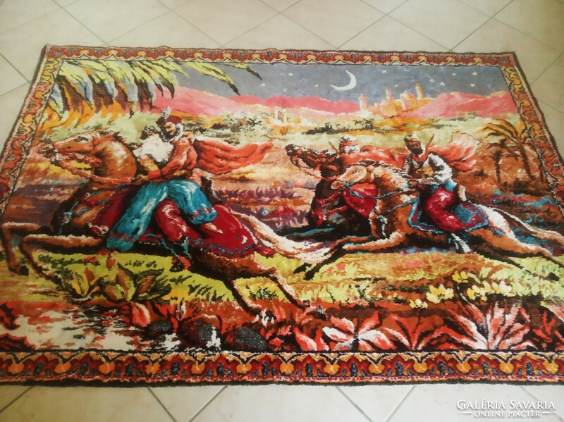 Antique moquette tapestry - escape from the seraglio