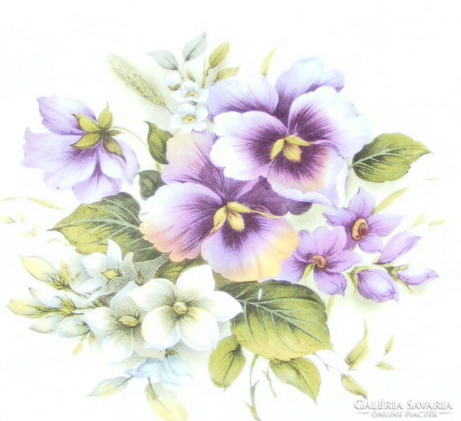 Pansy, floral leaf-shaped tray