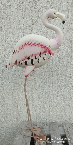 Flamingo bird garden ornament 90 cm