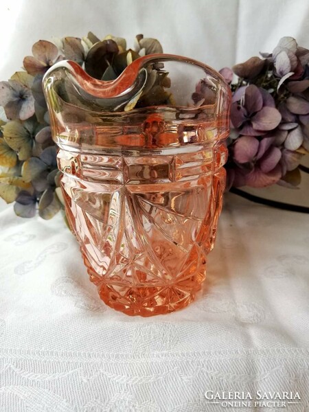 Beautiful antique pink glass spout