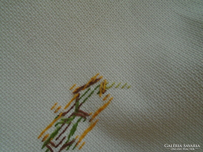 Pink, cross-stitch needlework. 140 X 94 cm.
