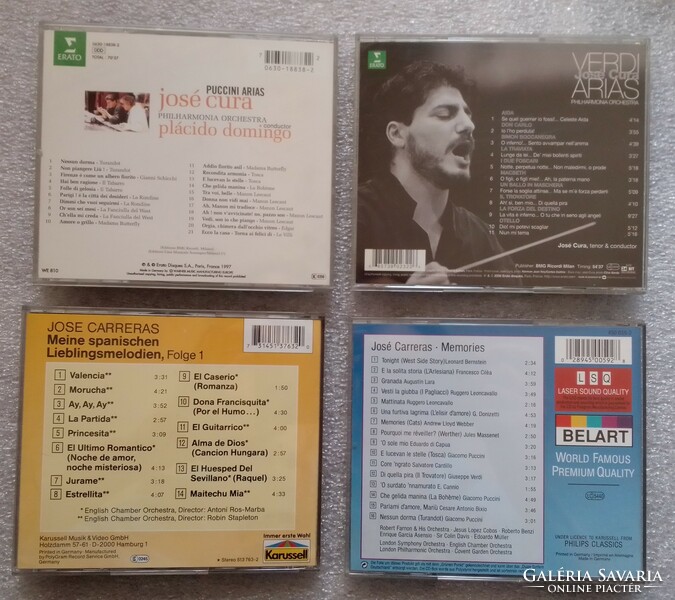 Factory CD, josé cura verdi and puccini opera arias, josé carreras spanish and italian songs
