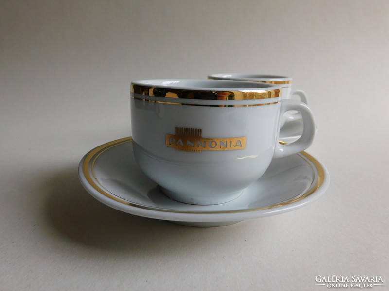 Alföldi coffee sets with hotel pannonia inscription 2 pieces