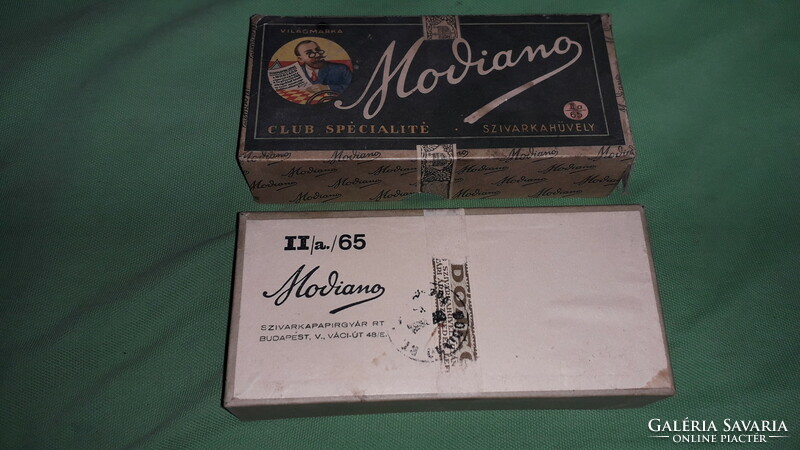 Antique 1930.Cc modiano club specialité paper cigar box Hungarian 15 x 7 x 4cm as shown in the pictures