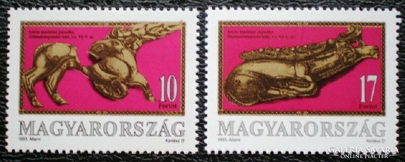 S4185-6 / 1993 Szkíták emlékei Magyarországon bélyegsor postatiszta