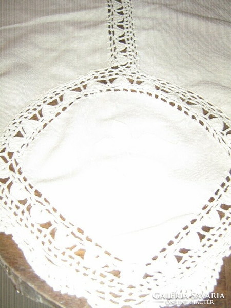 Dreamy Beautiful Crochet Lace Applique Applique Fruity Huge Butterwork Needle Tablecloth