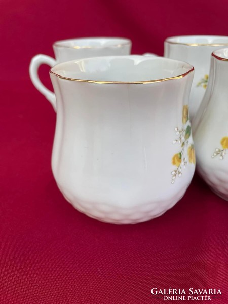 Zsolnay porcelain flowered belly mug bunch finjsa mugs grandmother's treasure heirloom