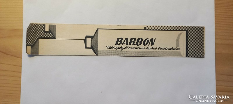 Retro bookmark barbon/amodent advertising