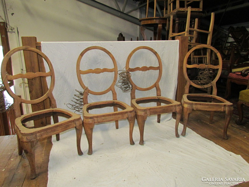 Antique Bieder chair 4 pcs (polished)