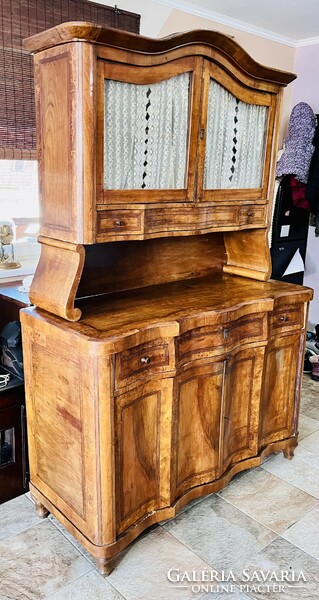 Late Biedermeier sideboard, chest of drawers, showcase