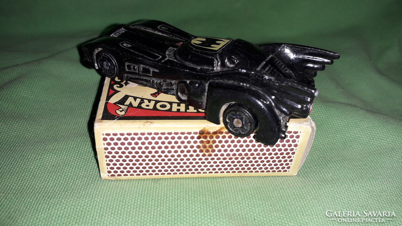 Retro magyar METALLCAR fém fekete BATMOBILE BATMAN autója MATCHBOX méret a képek szerint