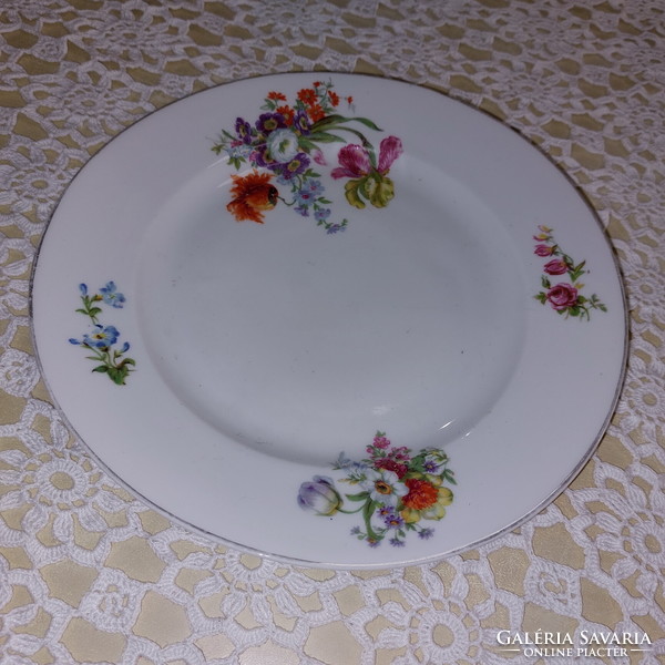 Zsolnay beautiful floral porcelain flat plate