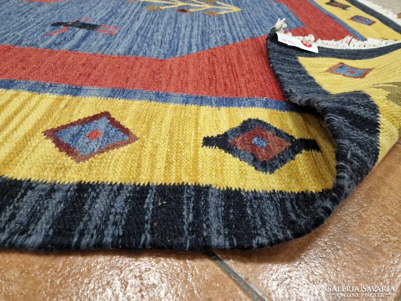 Kilim 170x240 cm handmade wool flat woven woven sisal rug bfz582