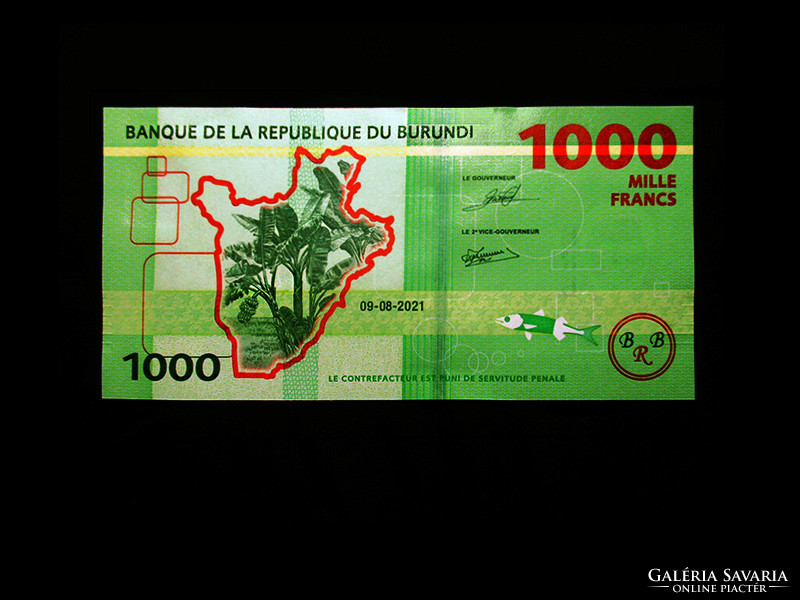 Unc - 1000 francs - Burundi - 2021 - the new banknote! (Read!)