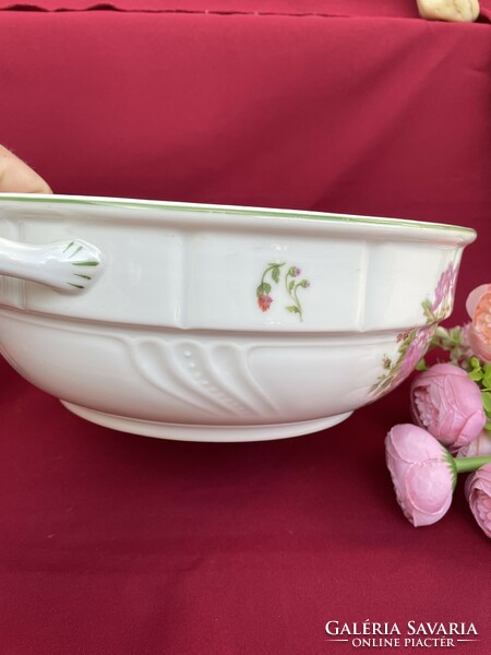 2 Ears with ears inside also with flowers patty bowl soup bowl peasant bowl nostalgia piece peasant coma bowl