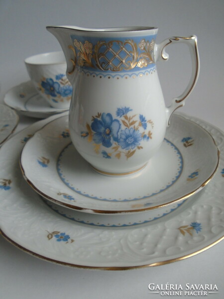 3 Pcs. Breakfast set with milk spout and sugar bowl.