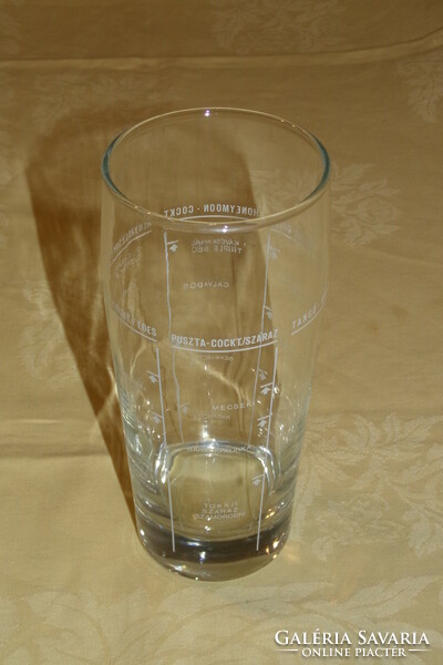Glass cocktail shaker 17x8cm 0.4l