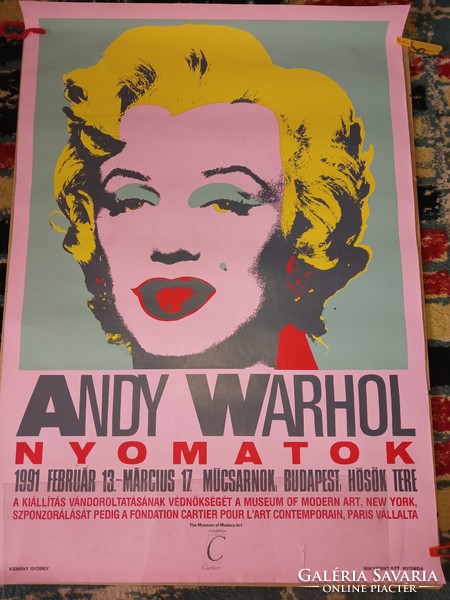 Andy Warhol Nyomatok plakát 1991