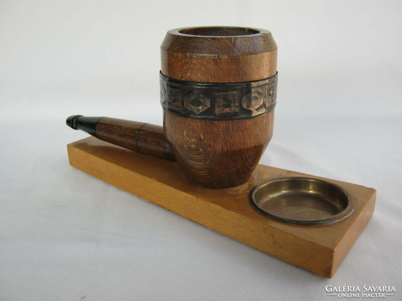 Juried craftsman wooden pipe table pipe holder