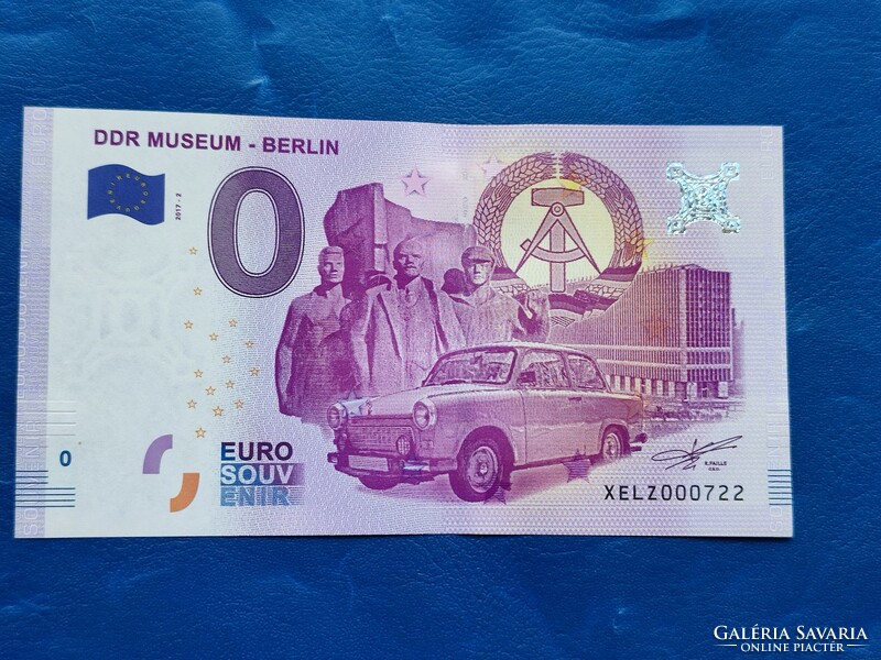 Germany 0 euro 2017 ndk museum! Trabant! Ndk coat of arms!! Rare commemorative paper money! Unc