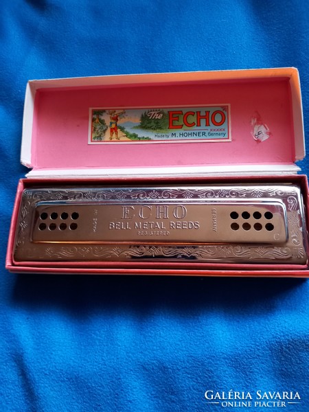 Régebbi HOHNER ECHO C/G szájharmonika újszerű állapotban