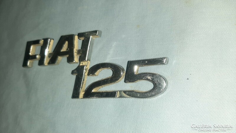 Fiat 125 original retro emblem