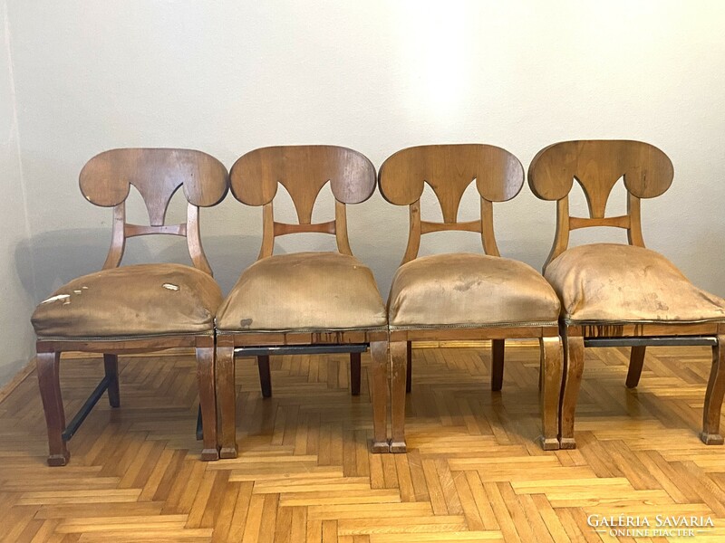 4 antique Biedermeier chairs