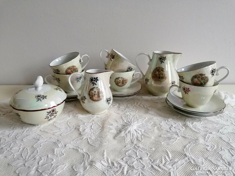 Kahla made in GDR luster glazed porcelain coffee set