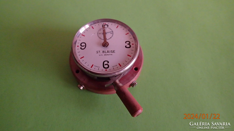 Zenith St. Blaise telefonidő-mérő óra, kb. 1960 évek