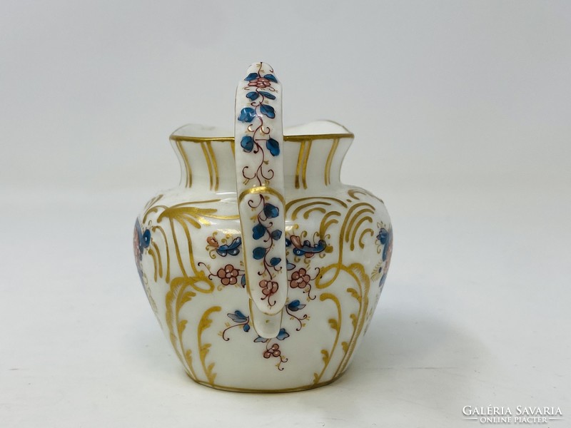 Rare antique Old Herend hand-painted, richly decorated small-sized porcelain pourer rz