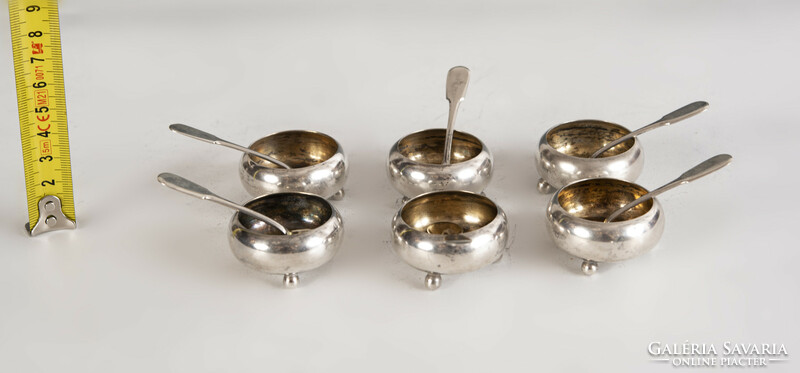 Silver Russian spice holder set