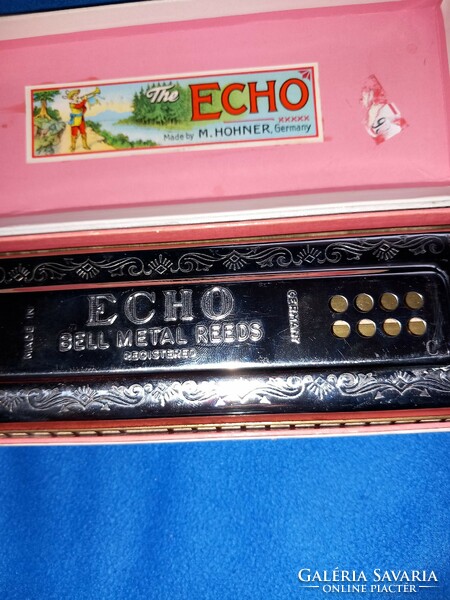 Régebbi HOHNER ECHO C/G szájharmonika újszerű állapotban