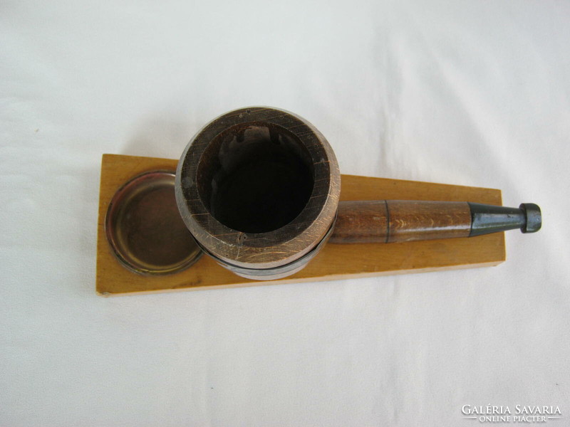 Juried craftsman wooden pipe table pipe holder