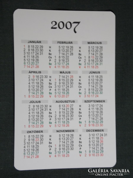 Card calendar, kda tool trade, kozármisleny, 2007, (6)