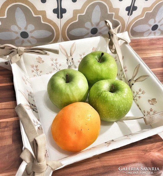 Easter, bunny bread or fruit basket