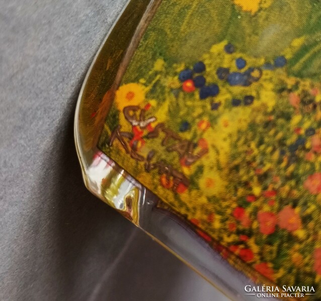 Goebel artis orbis gustav klimt glass candle holder, rare