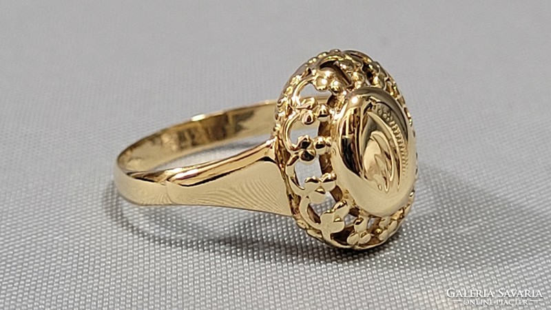 14 K arany női gyűrű 1,59 g