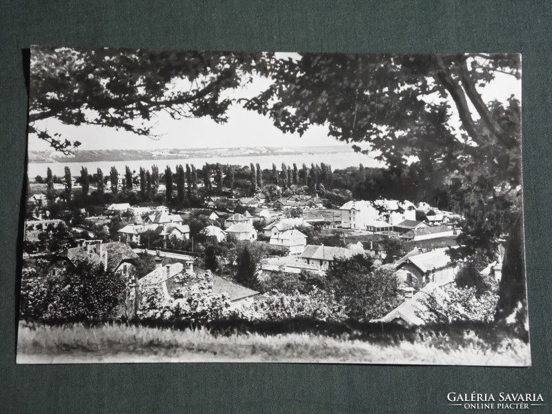 Postcard, Balatonalmád, panorama detail