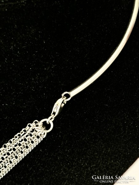 Fabulous six-row silver necklace necklaces
