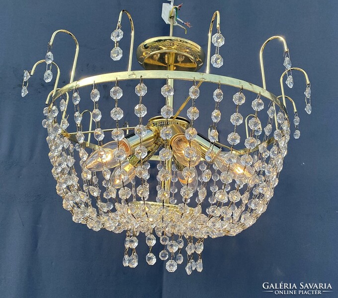 Perfect 4-bulb crystal chandelier.