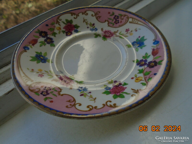 1910 Ab jones&sons grafton china rare hand painted rich floral pattern english plate