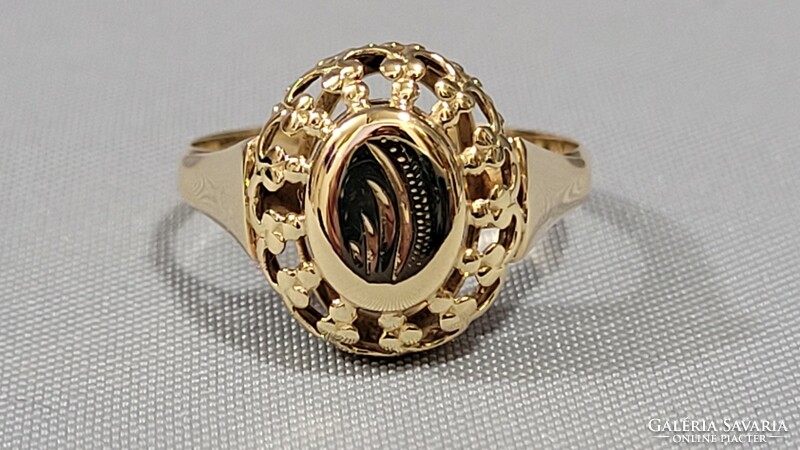 14 K arany női gyűrű 1,59 g